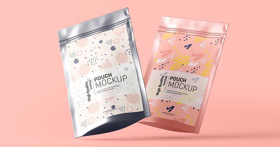 dois diferentes pacotes, em imagem de fundo rosa, para demonstrar a importância da embalagem no marketing